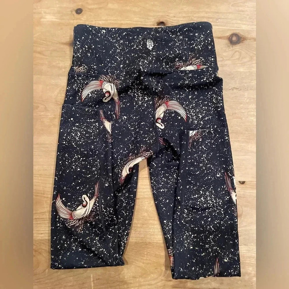 Anthropologie Free People Movement Swan Leggings size xs tall high waisted - Picture 1 of 11